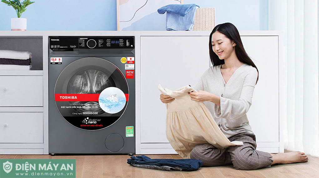 Máy Giặt Sấy Toshiba Inverter Giặt 12.5 Kg - Sấy 8 Kg TWD-BM135GF4V(MG) - chương trình giặt